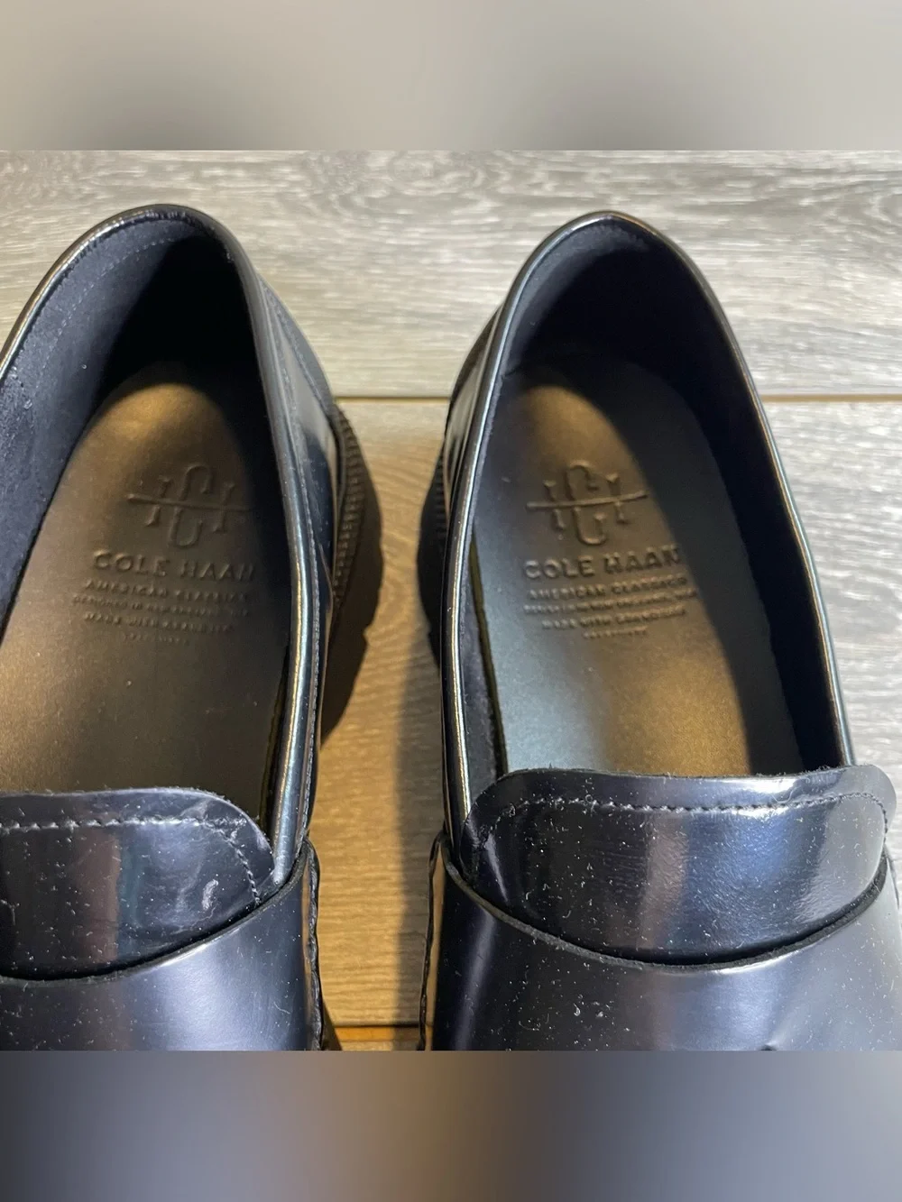 Cole Haan American Class Penny Loafers C36033 Black Size 11M